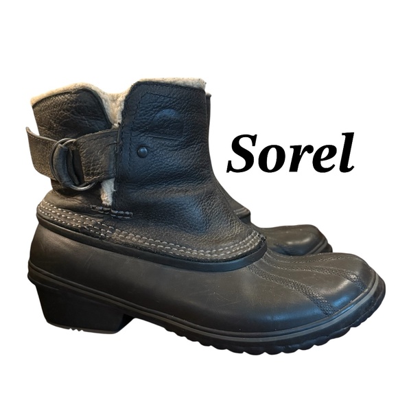 Sorel Leather Boot  size 8 - Picture 1 of 9